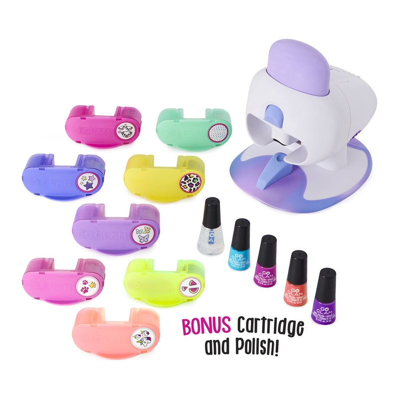 Cool Maker, GO Glam Nail Stamper Deluxe Salon with Dryer for Manicures and Pedicures with 3 Bonus Patterns and 2 Bonus Nail Polishes, Amazon Exclusive - Image 2